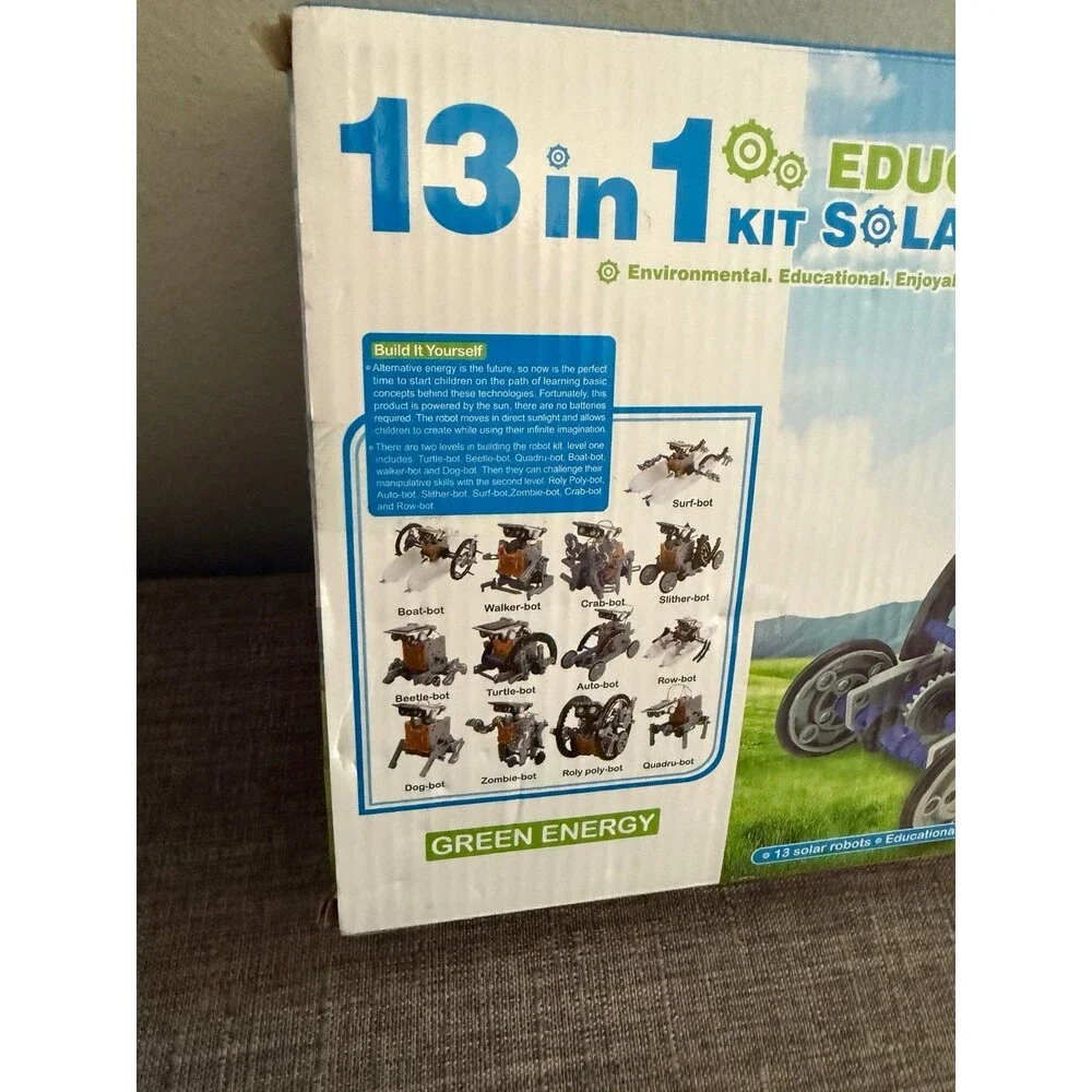 New 13 In 1 Educational Solar Robot Kit  Stem Toy